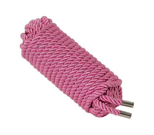 LoveInLeather–10MetresSatinRope(Pink)