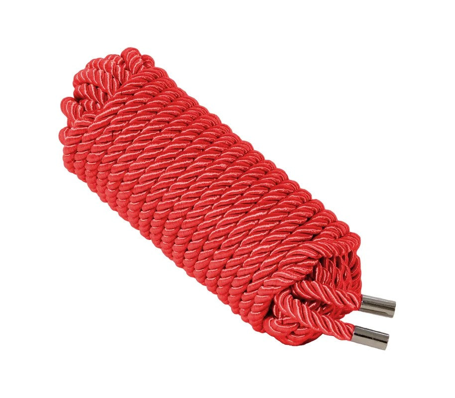 LoveInLeather–10MetresSatinRope(Red)
