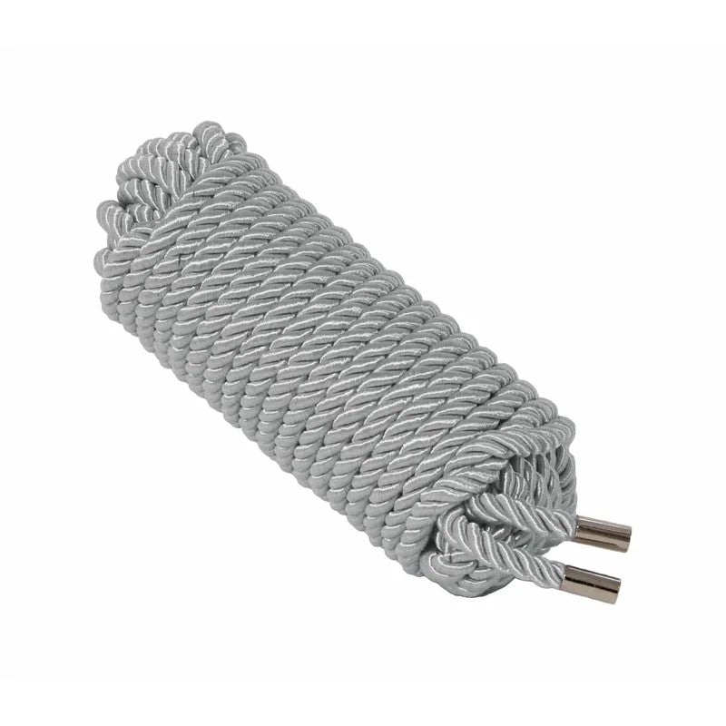 LoveInLeather–10mSilkCottonRope|Silver