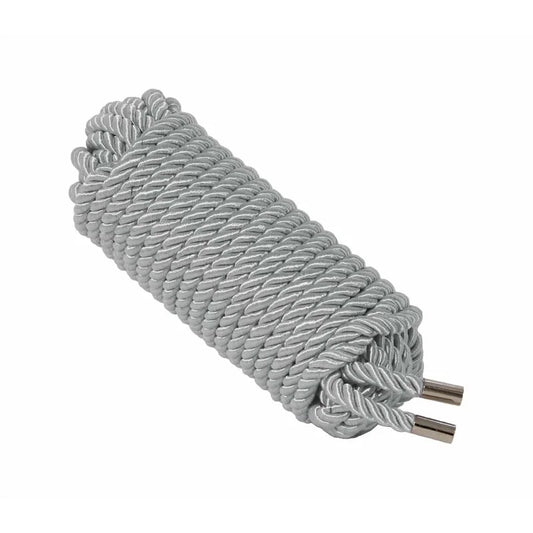 LoveInLeather–10mSilkCottonRope|Silver