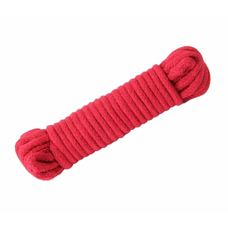 LoveInLeather–20mCottonBondageRope|Red
