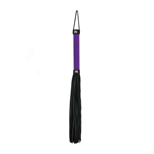LoveinLeather–38cmFaux-LeatherFlogger(Purple/Black)