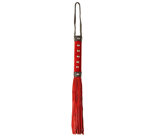 LoveinLeather–39cmSuedeCat‘o’NinesFlogger(Red)