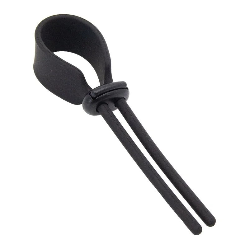 LoveInLeather–AdjustableLassoStyleCockRing|Black