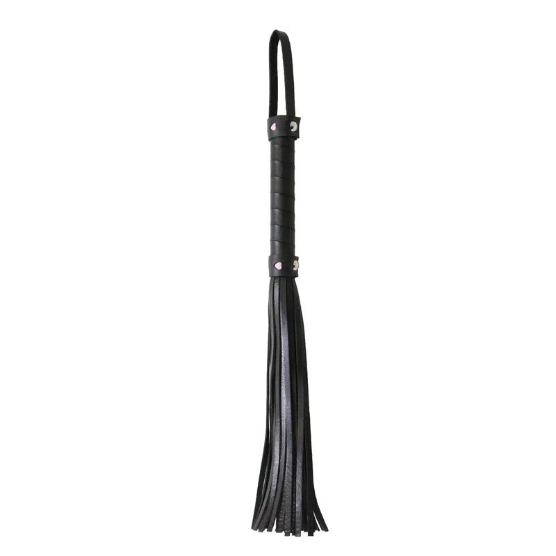 LoveinLeather–BerlinBabeCat‘o’NinesFloggerHeartsHandle(Black/Pink)