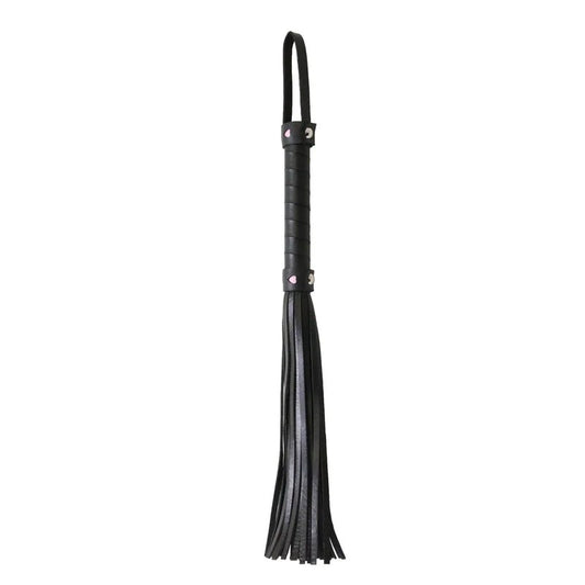 LoveinLeather–BerlinBabeCat‘o’NinesFloggerHeartsHandle(Black/Pink)