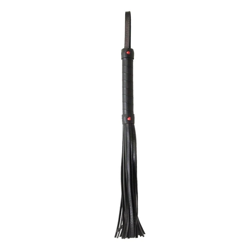 LoveinLeather–BerlinBaby40cmWhipwithRedHeartDetails(Black)