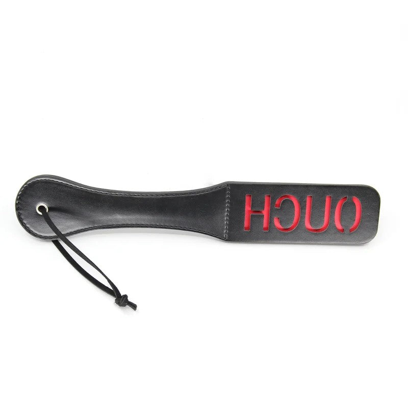 LoveInLeather–BerlinBabyReverseCutOut“Ouch”Paddle(Black)