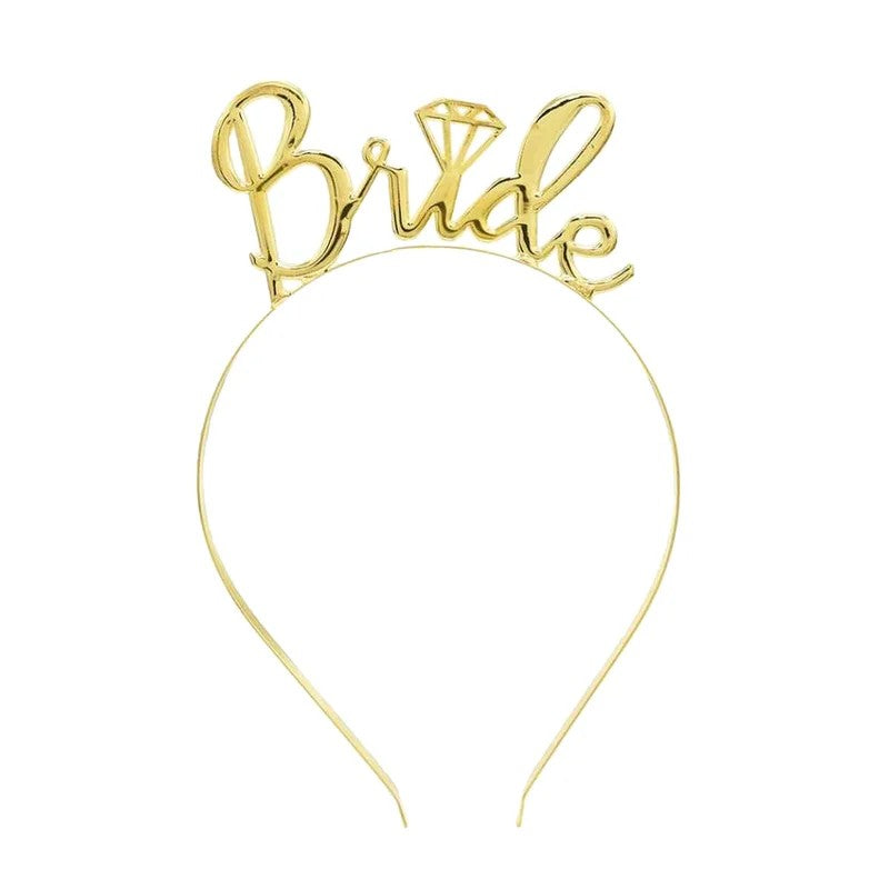 LoveInLeather–“Bride”Headband(Gold)