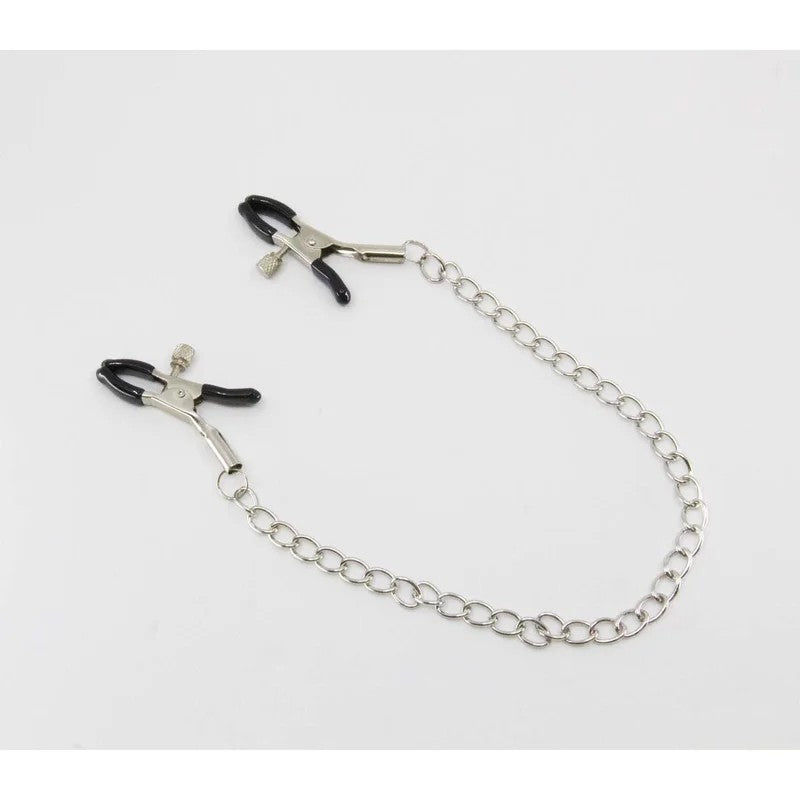 LoveInLeather–ChainJoinedNippleClamps|AlligatorClips