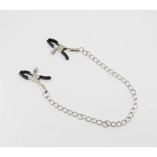 LoveInLeather–ChainJoinedNippleClamps|AlligatorClips