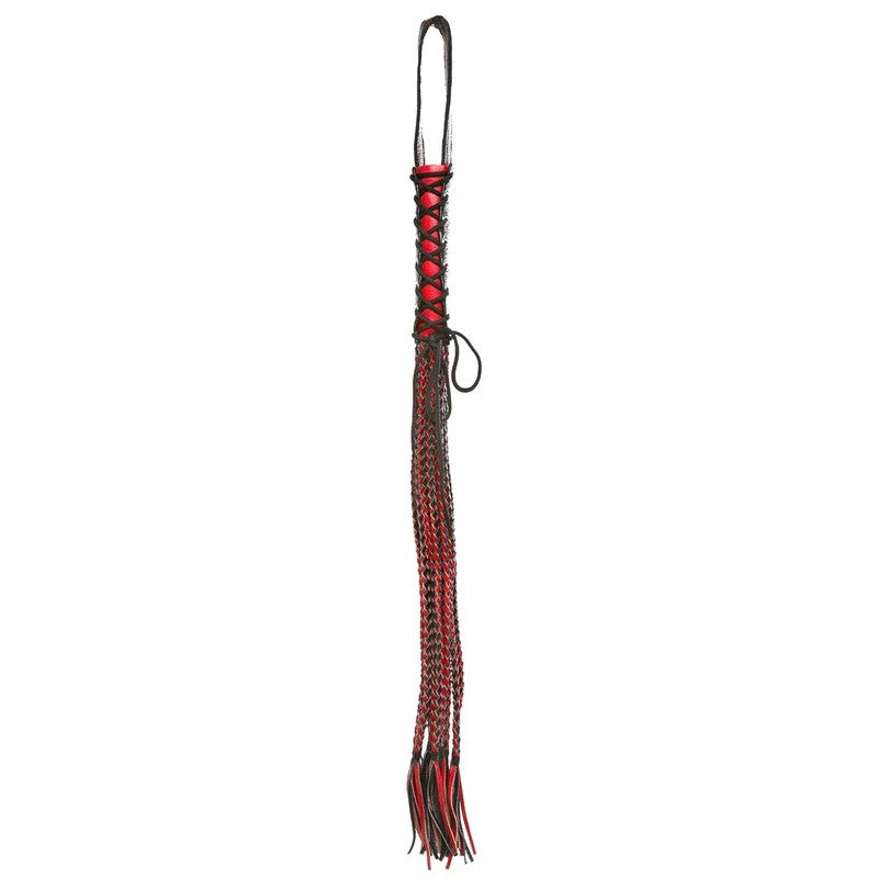 LoveInLeather–CorsetHandledWhip(Black/Red)