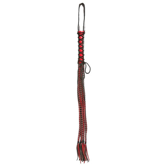 LoveInLeather–CorsetHandledWhip(Black/Red)