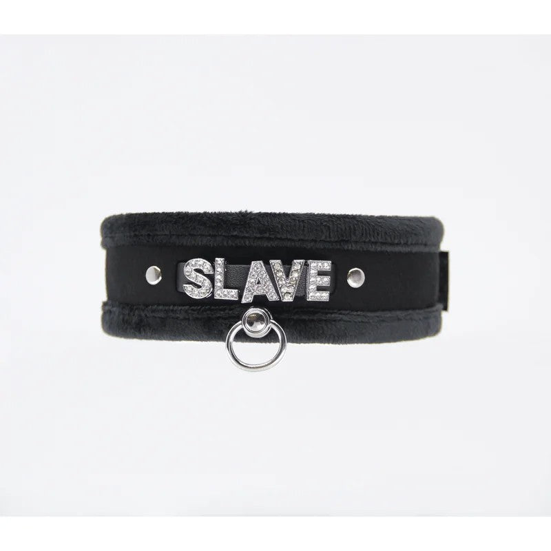 LoveInLeather–DiamanteSlaveCollar|Black