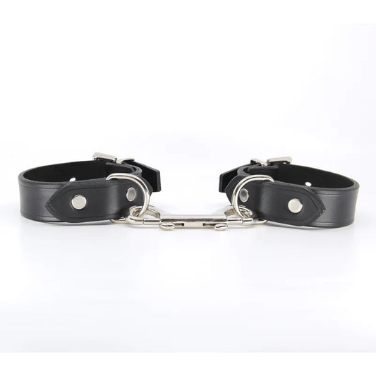 LoveInLeather–DoubleEndedSnapJoinLeatherWristRestraints|AustralianMade