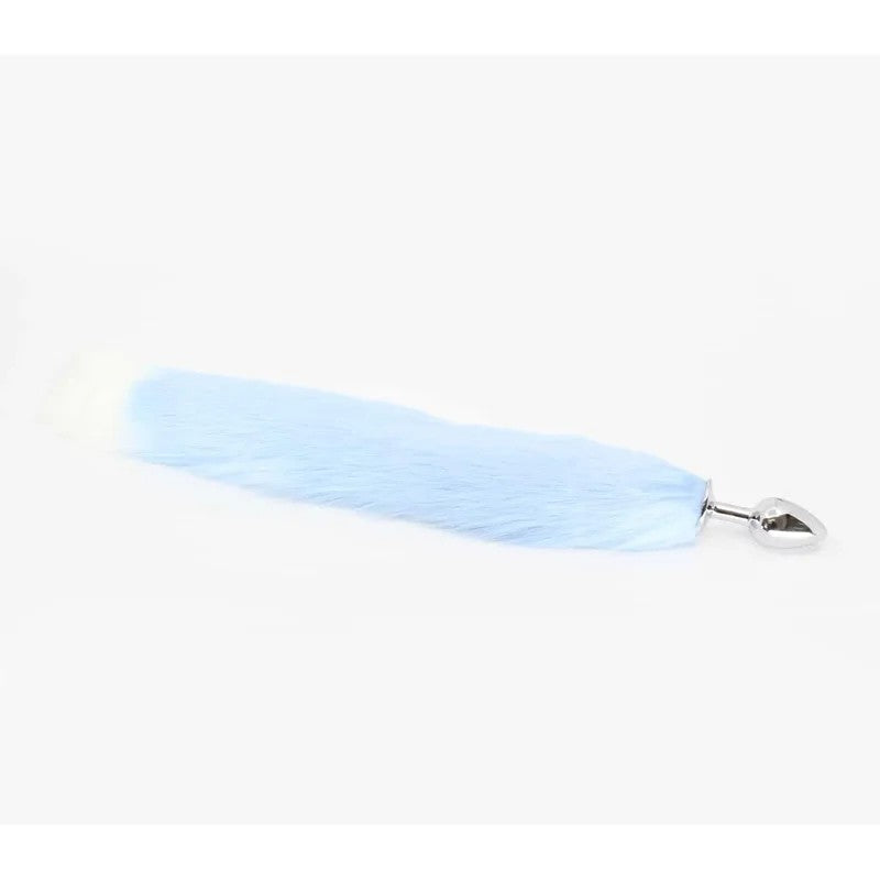 LoveInLeather–FoxtailButtPlug|SmallBabyBlue