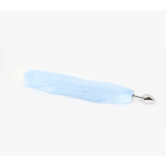 LoveInLeather–FoxtailButtPlug|SmallBabyBlue