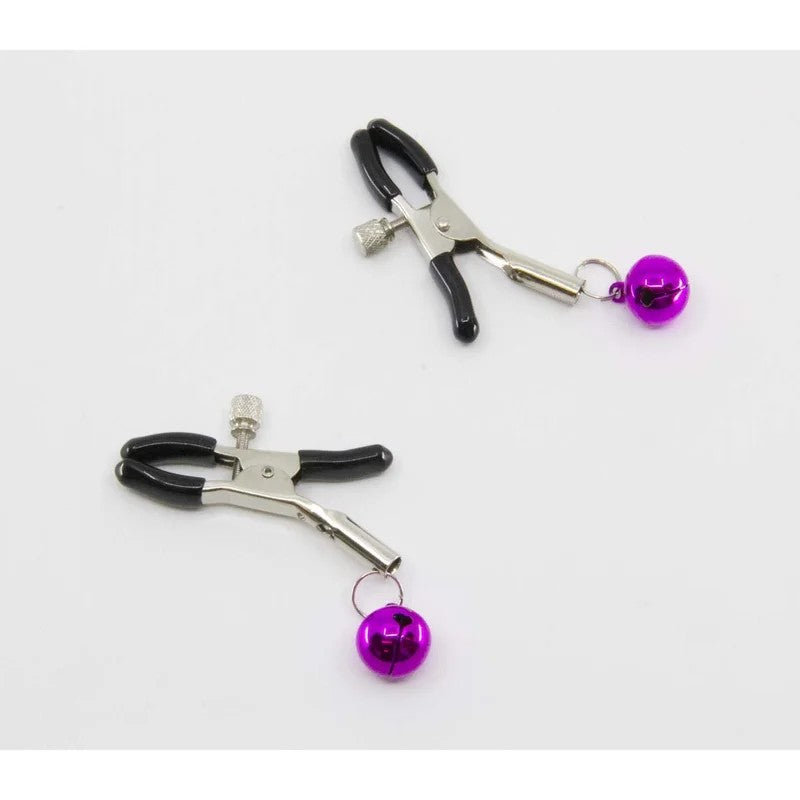 LoveInLeather–HotPinkBellNippleClamps|AlligatorClip