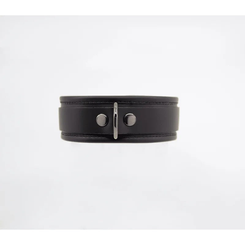 LoveInLeather–LeatherCollarw/LockableBuckle|Pewter
