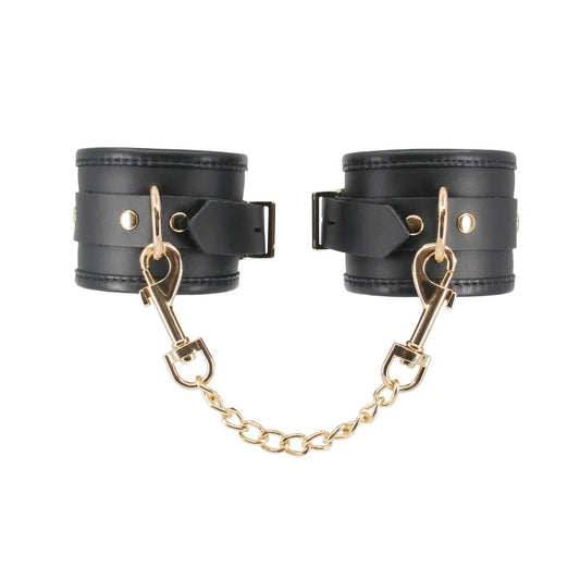 LoveInLeather–PaddedLeatherWristRestraints|RoseGold