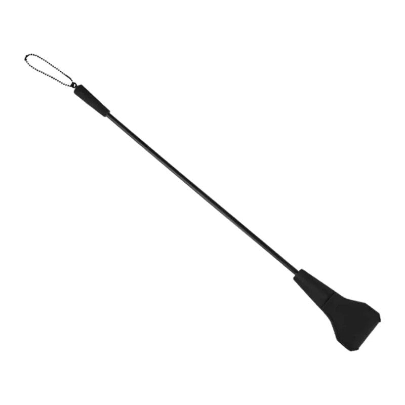 LoveInLeather–RidingCropWithSiliconeTag|Black