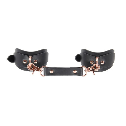 LoveInLeather–RoseGoldShapedAnkleCuffs|PremiumFauxLeather