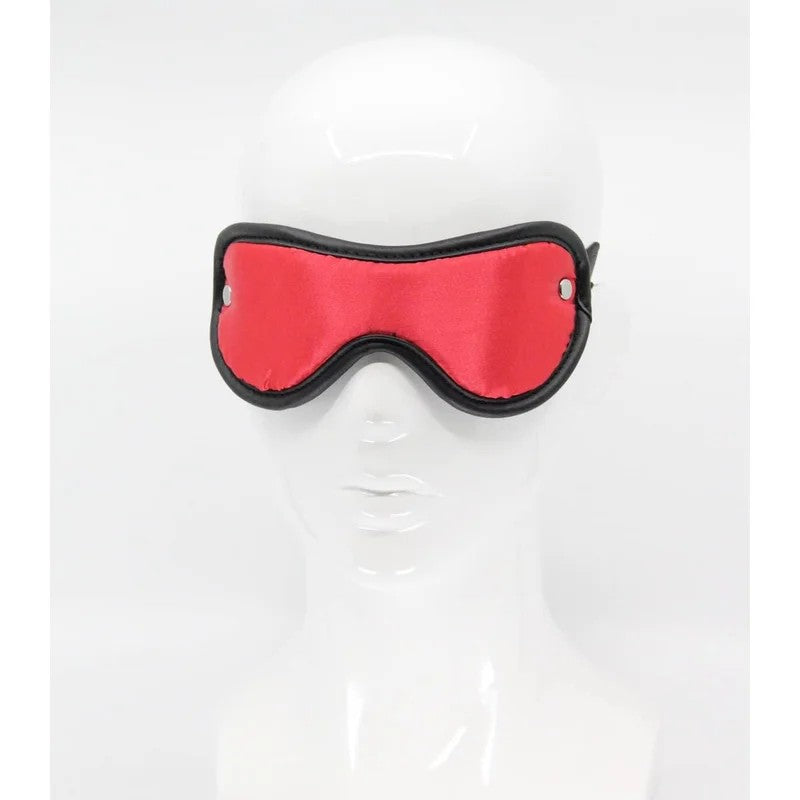 LoveInLeather–SatinBlindfold|Pink