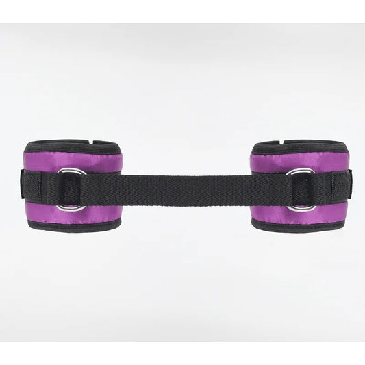 LoveInLeather–SatinWristRestraints|Purple