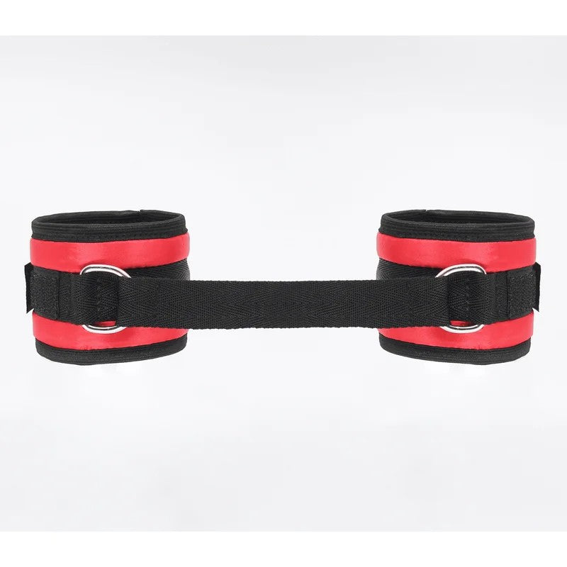 LoveInLeather–SatinWristRestraints|Red