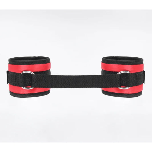 LoveInLeather–SatinWristRestraints|Red