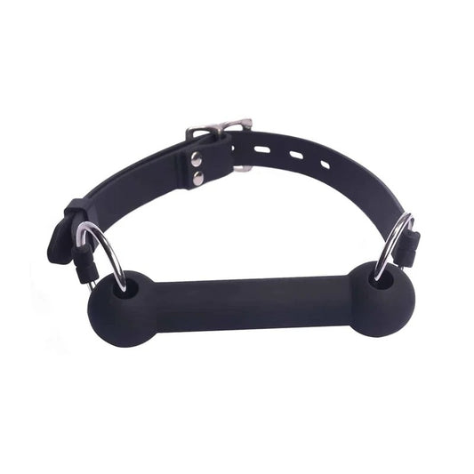 LoveInLeather–SiliconeBiteGag|Black
