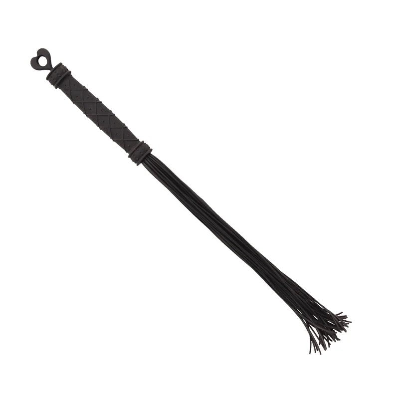 LoveinLeather–SiliconeCat‘O’NineTailsFlogger(Black)