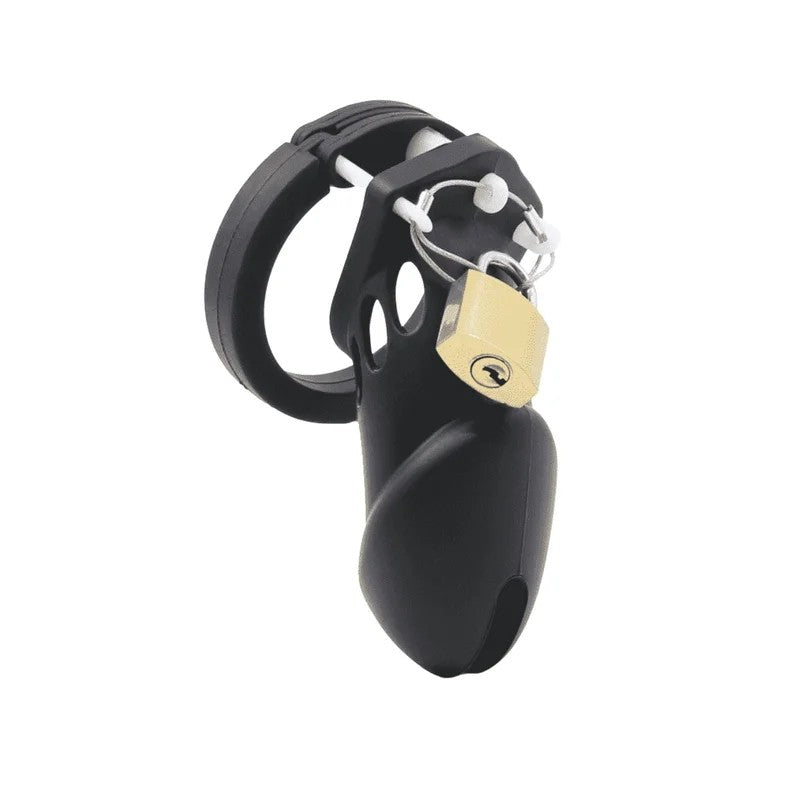 LoveInLeather–SiliconeCockCage|Black