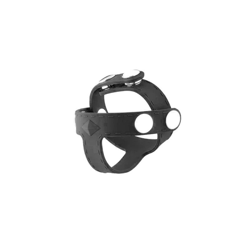 LoveInLeather–SiliconeCockStrap&T-BarBallDivider|Black