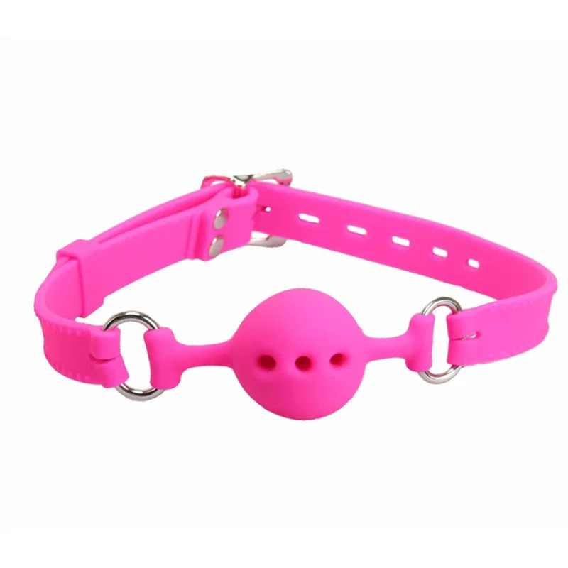 LoveInLeather–SiliconeGagWithBreathableSiliconeBall|Pink