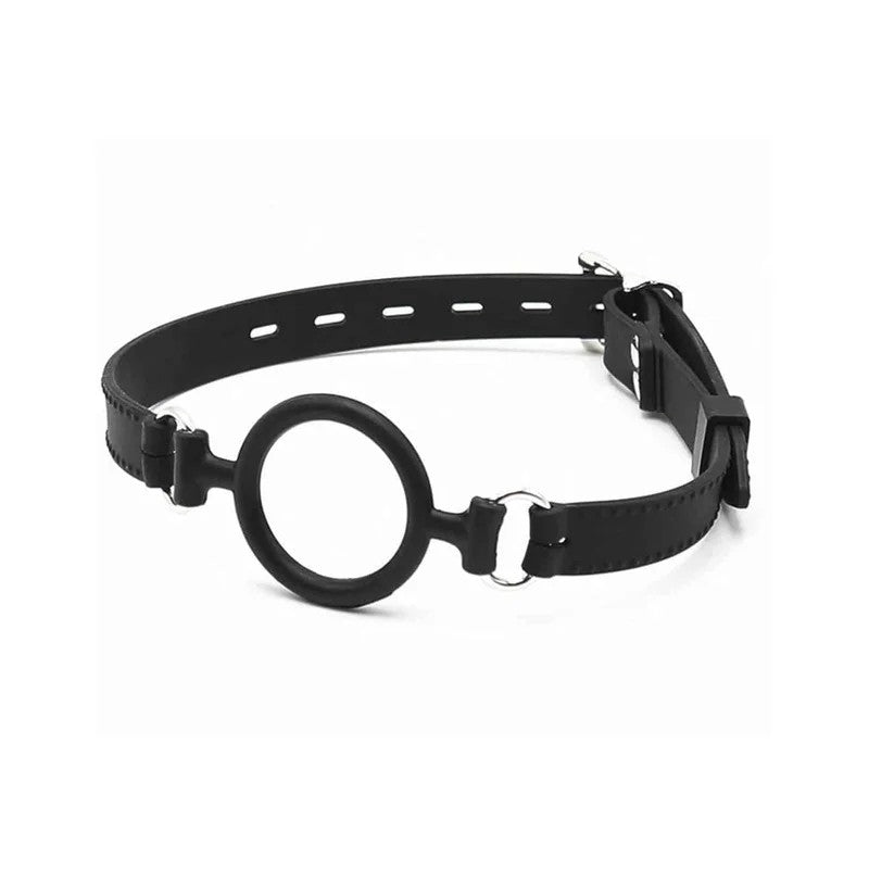 LoveInLeather–SiliconeO-RingGag|Black