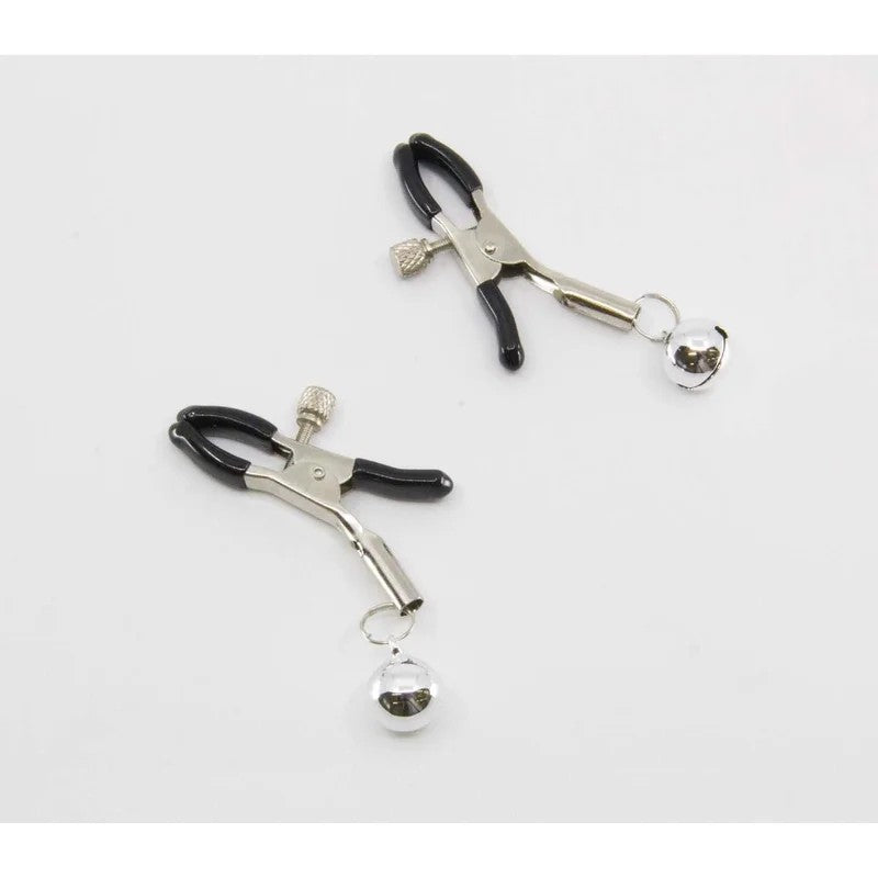 LoveInLeather–SilverBellNippleClamps|AlligatorClip