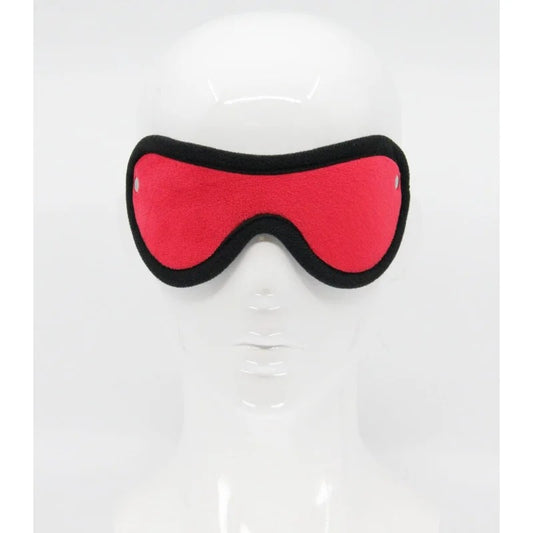 LoveInLeather–SoftFauxFurBlindfold|Red