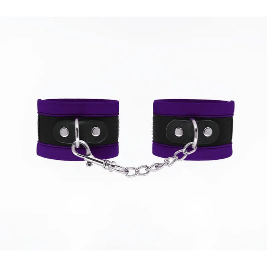 LoveInLeather–VelveteenWristRestraints|Purple