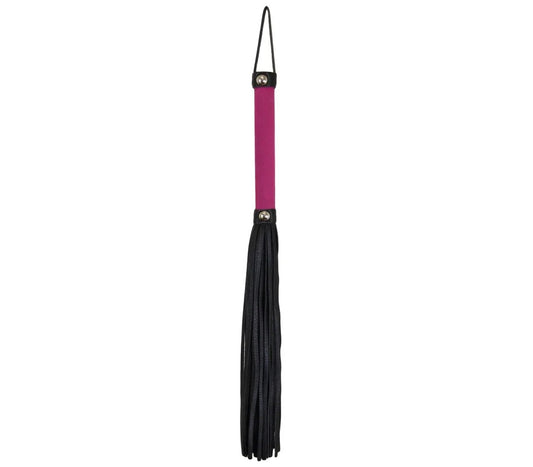 LoveInLeather–VelvetHandleWhip(Pink)