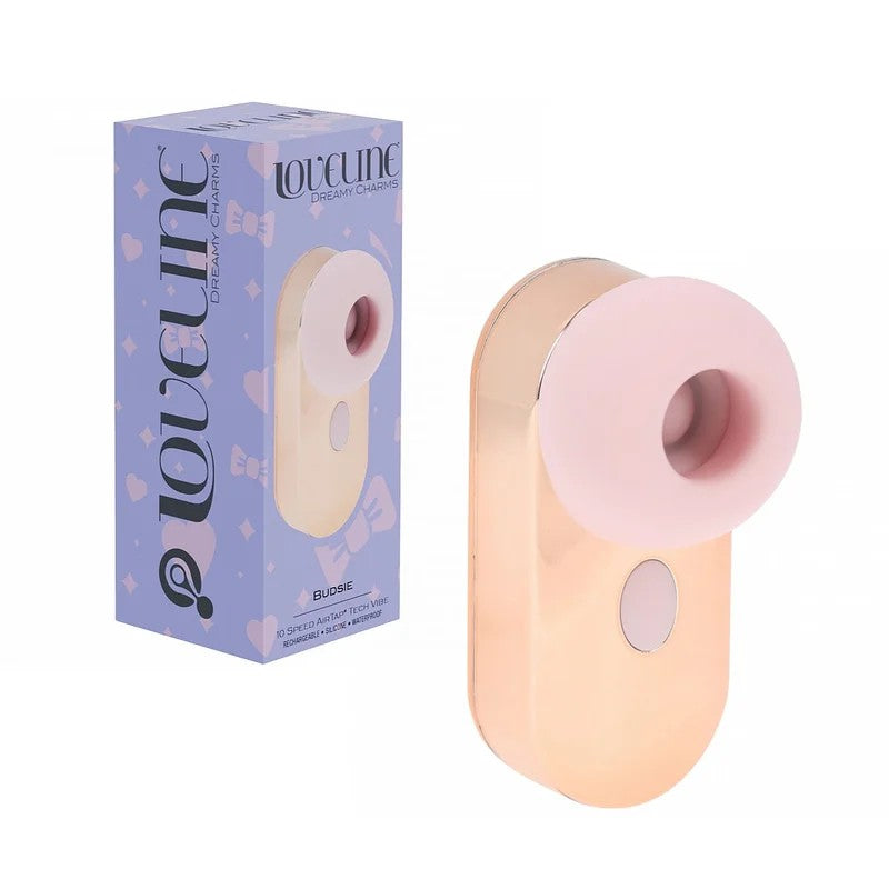 Loveline–DreamyCharmsBudsieRechargeableSuckingVibe(Gold/Pink)