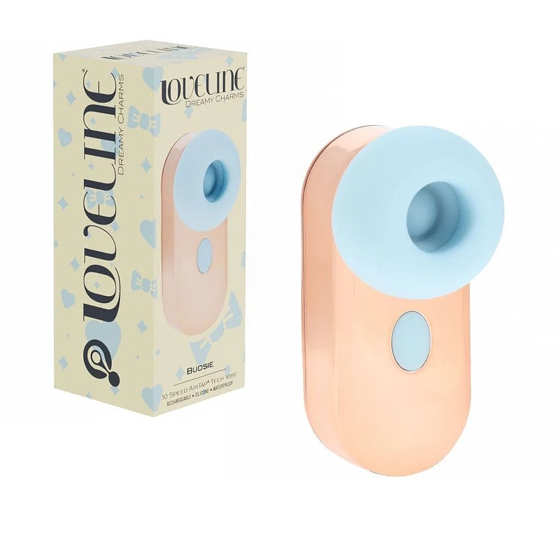 Loveline–DreamyCharmsBudsieRechargeableSuckingVibe(Gold/Blue)