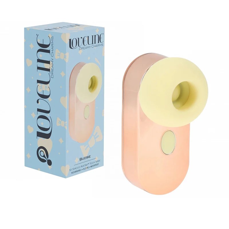 Loveline–DreamyCharmsBudsieRechargeableSuckingVibe(Gold/Yellow)