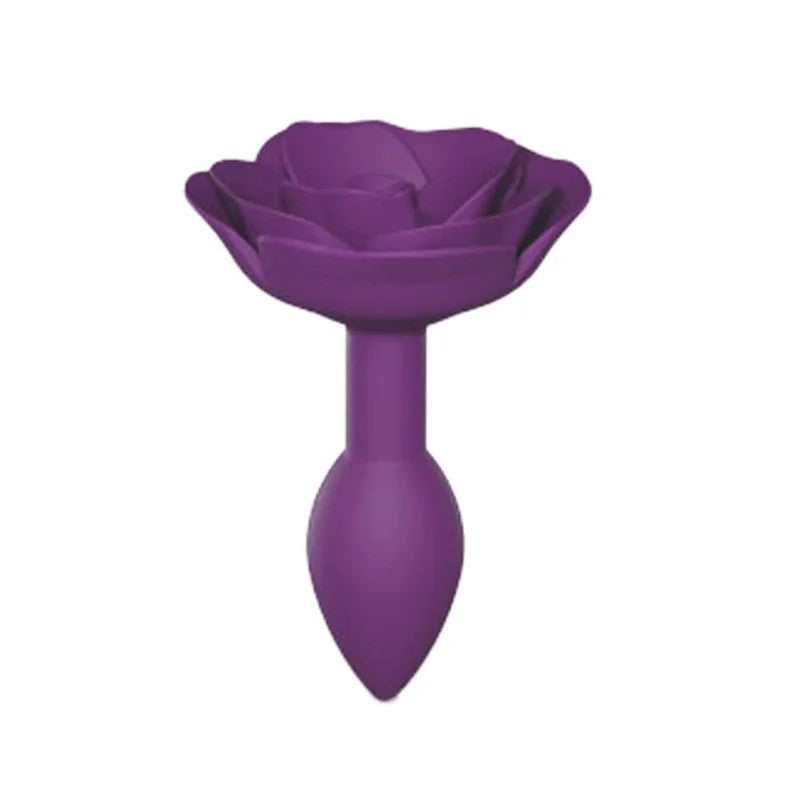 LovelyPlanetOpenRosesSiliconeAnalPlug–PurpleRain–Small