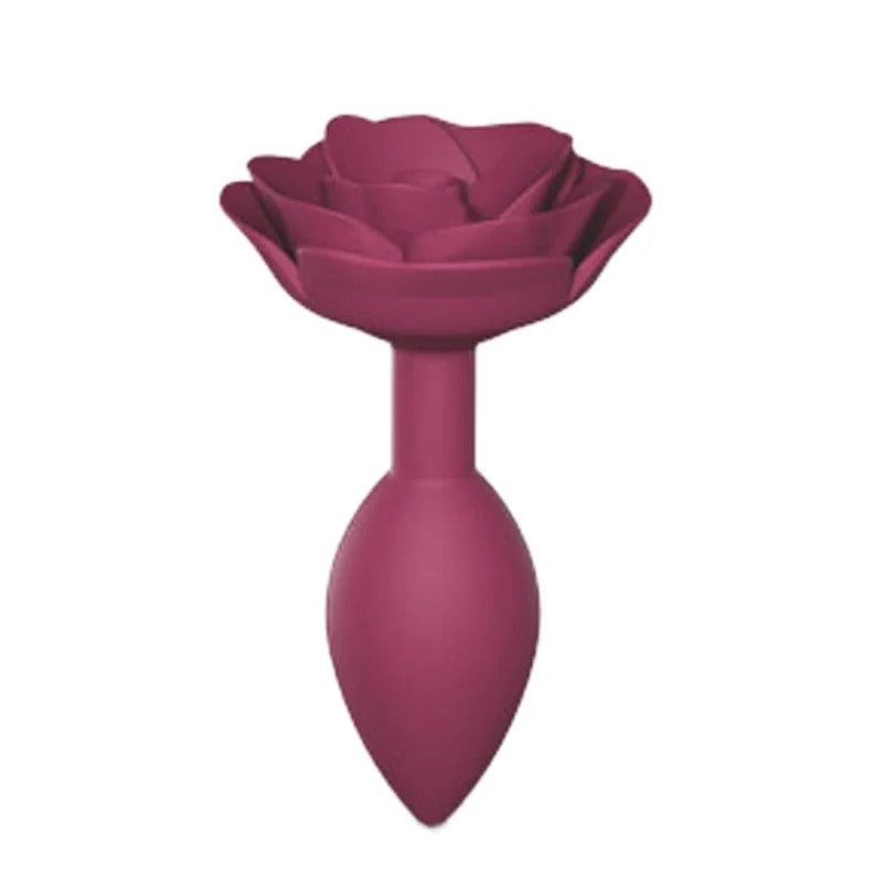 LovelyPlanetOpenRosesSiliconeAnalPlug–PlumStar–Medium