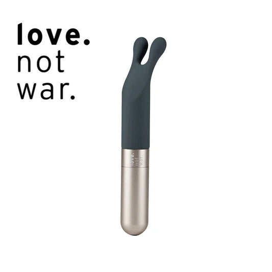 LoveNotWar–“Laska”RabbitEarsVibrator(Grey/Champagne)