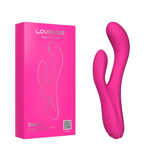Lovense–Osci3AppControlledOscillatingHeatingRabbitVibrator(Pink)