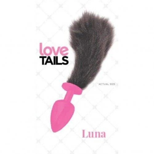 LoveTails–“Luna”SiliconeButtPlugSmallwith4.5inchTail(Pink/Black)