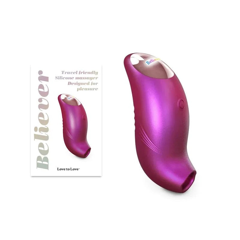 LoveToLove–“Believer”SiliconeFlappingTechnologyClitorisToy(IridescentBerry)