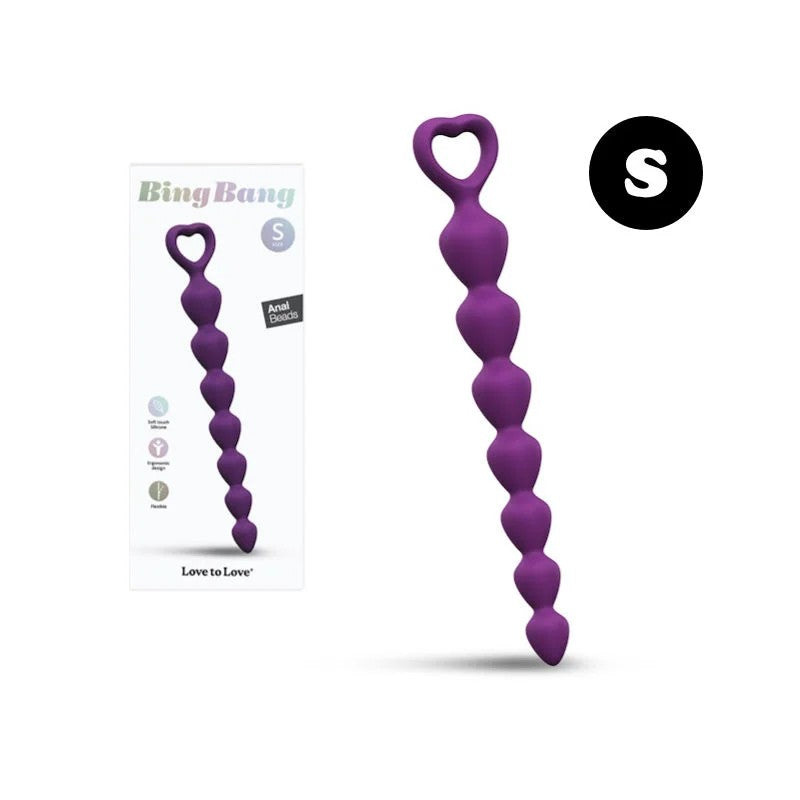 LoveToLove–“BingBang”SiliconeBeads–S(Purple)